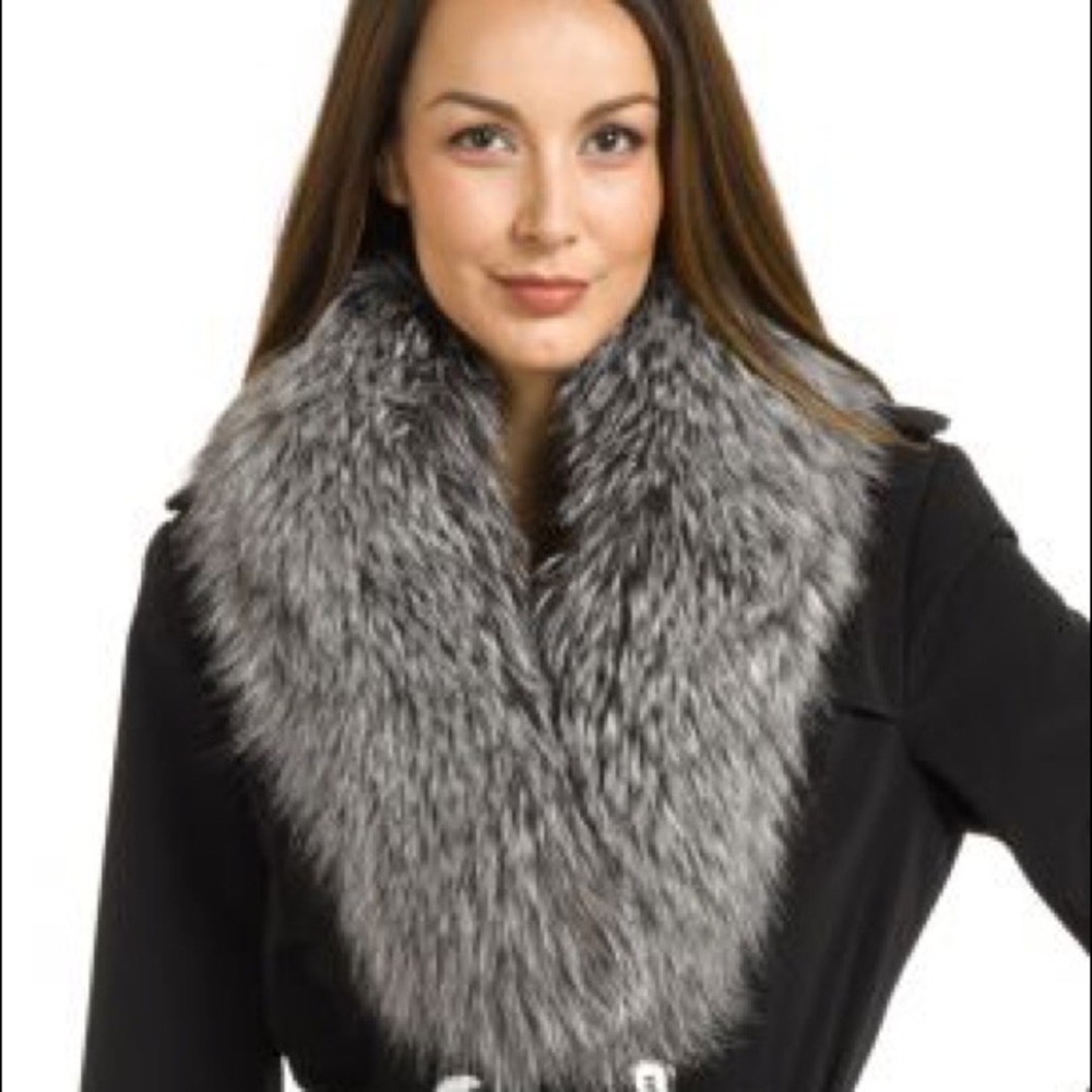 Faux fur warm scarf gray fall winter Wolf Costume Halloween